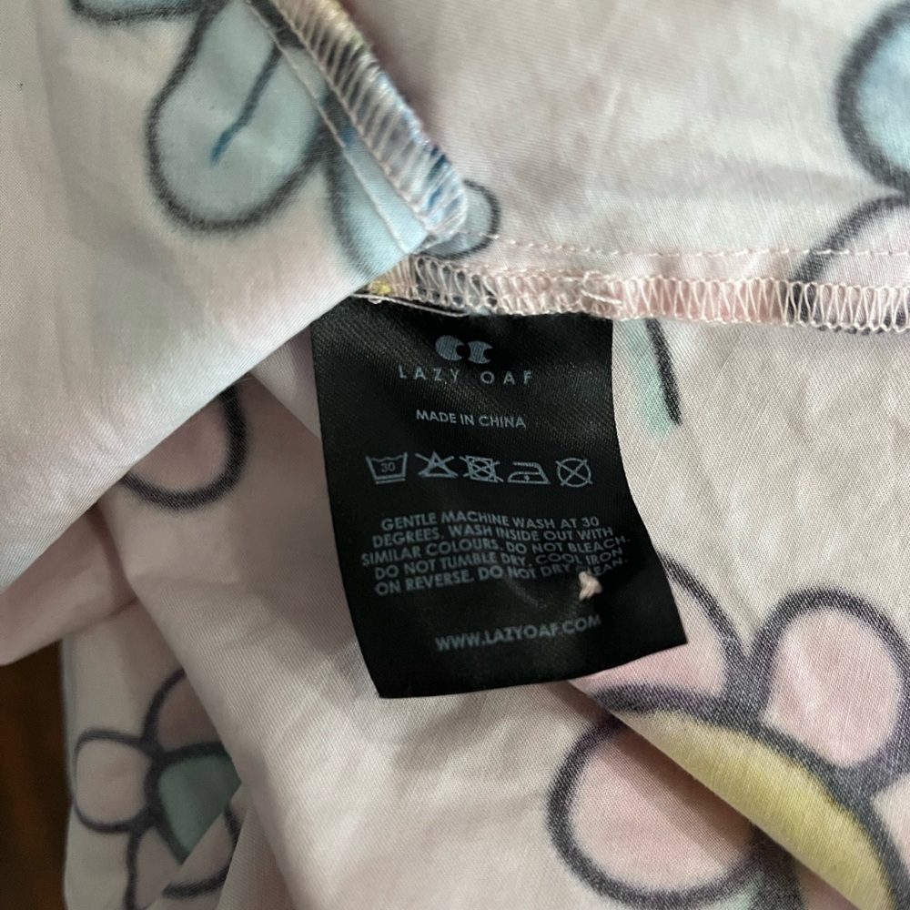 SOLD Lazy Oaf Airbrush Flowers Babydoll Dress - Picture 14 of 14